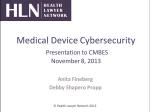 Medical Device Cybersecurity, Part 1